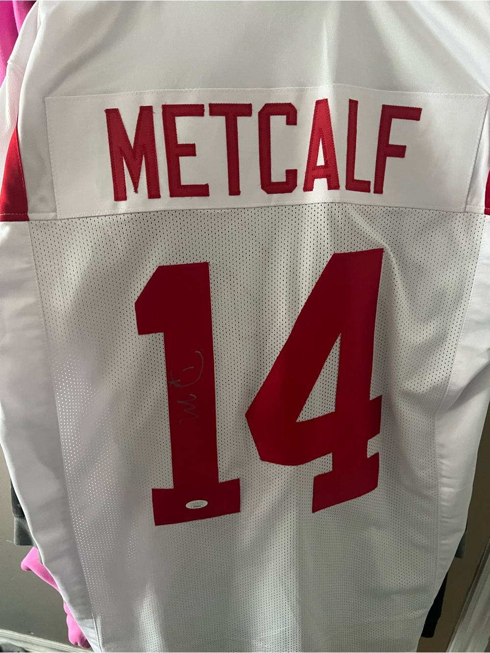D.K Metcalf signed ole miss jersey with coa